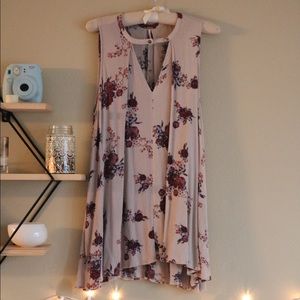 Free People Pink Floral Tunic